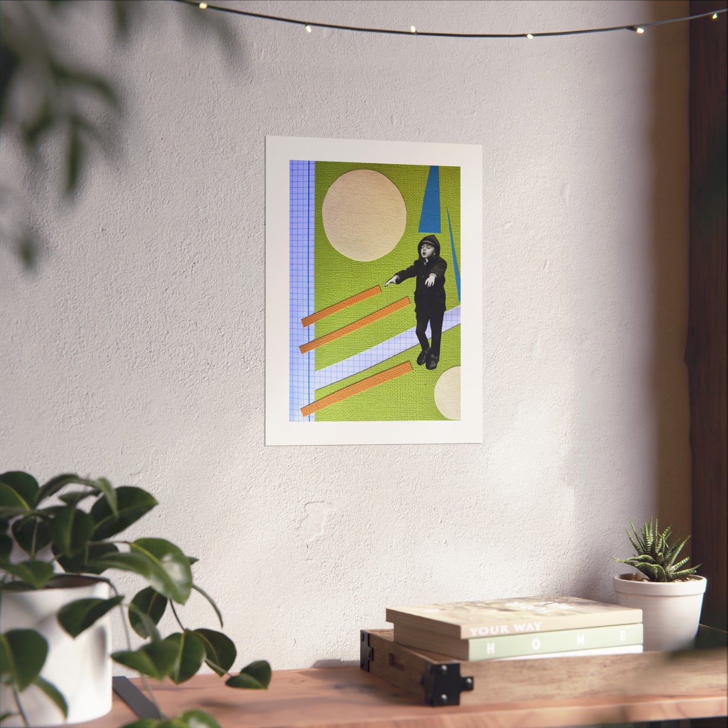 Little Man - Collage Art Print