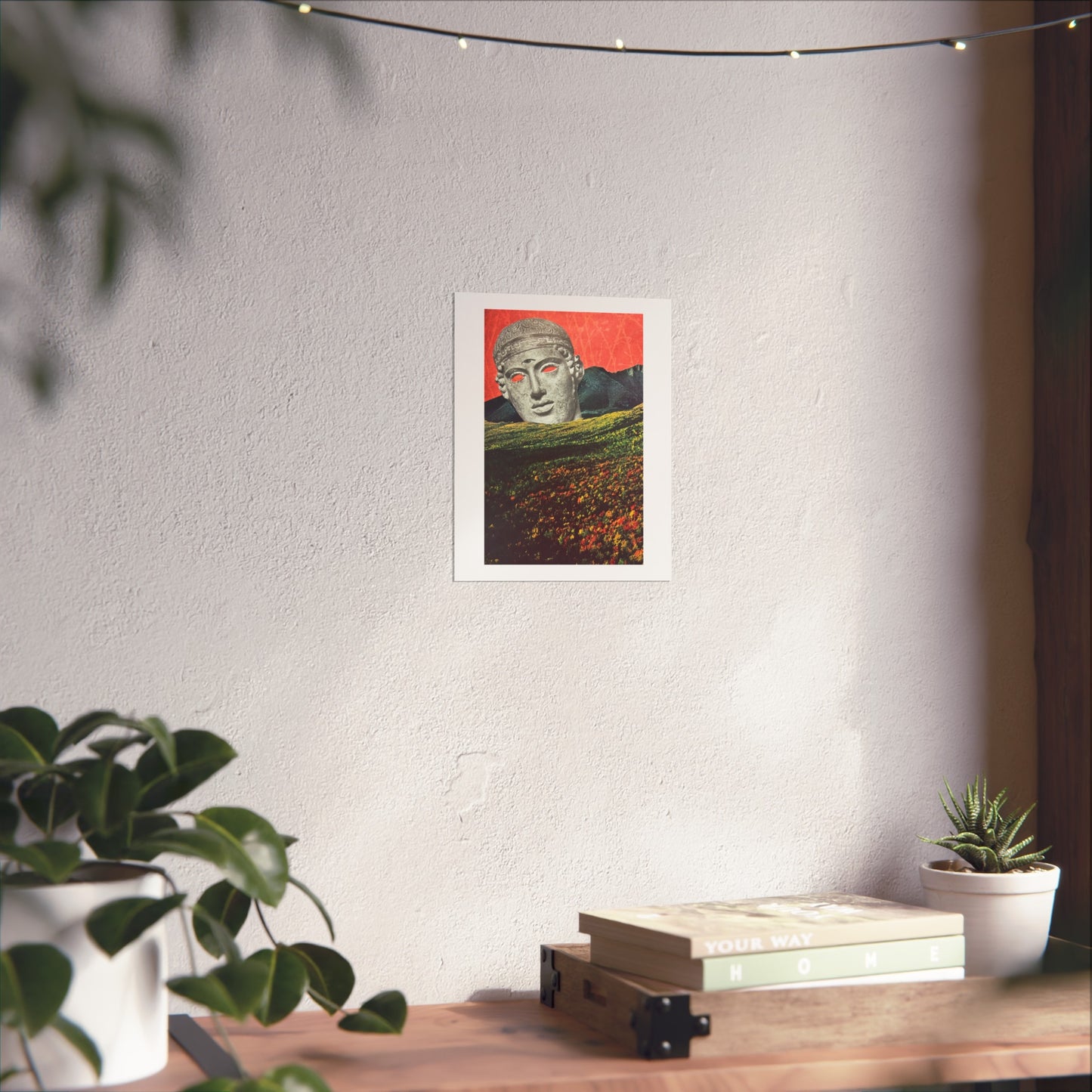 Mountain Wisdom - Collage Art Print