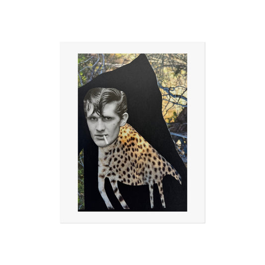 Mr. Cool - Collage Art Print