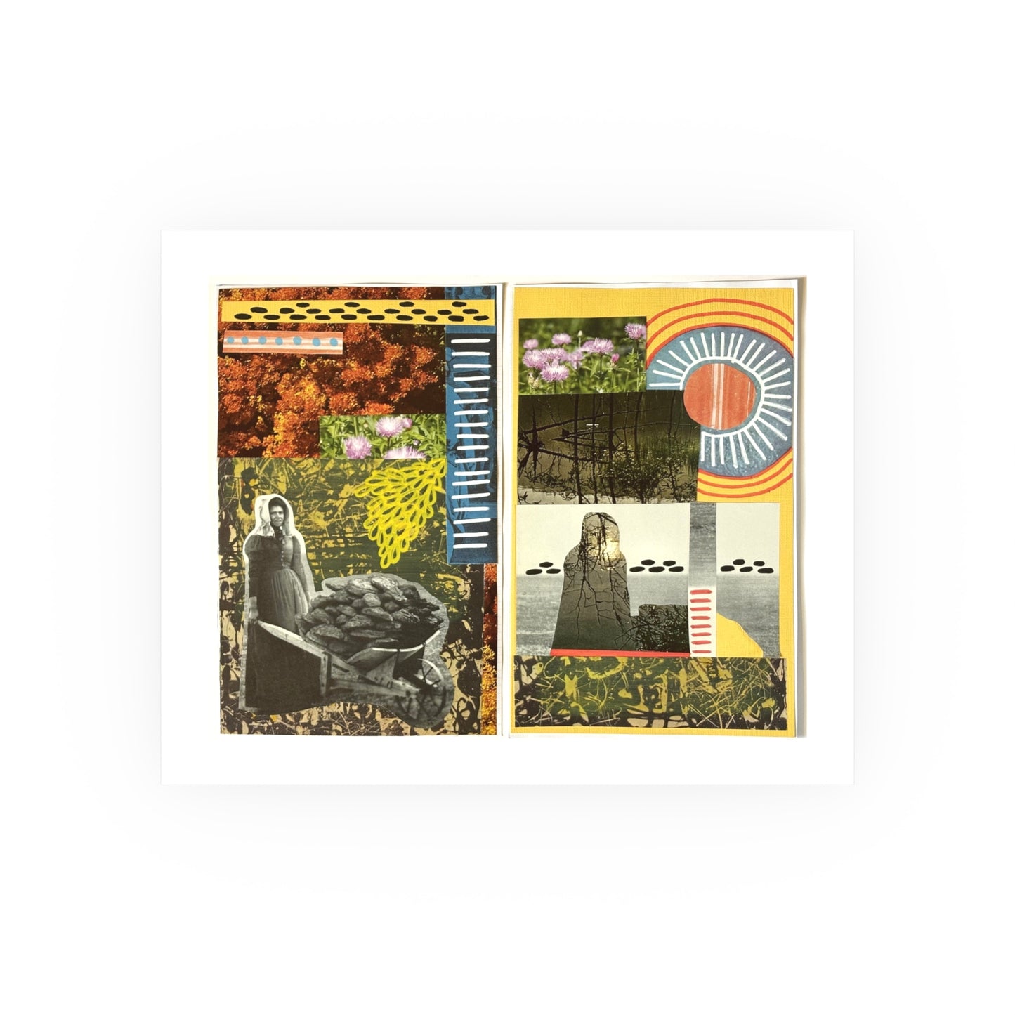 Life's Work or Sentence  - Collage Art Print