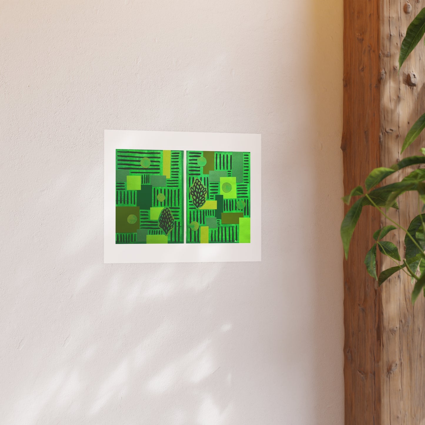 Greenery  - Collage Art Print