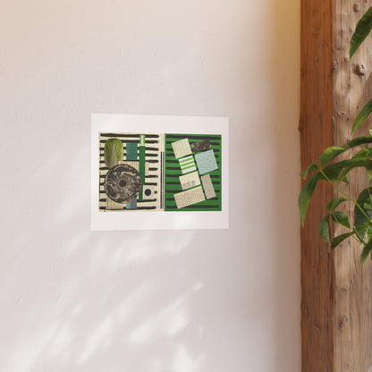 Green Earth - Collage Art Print