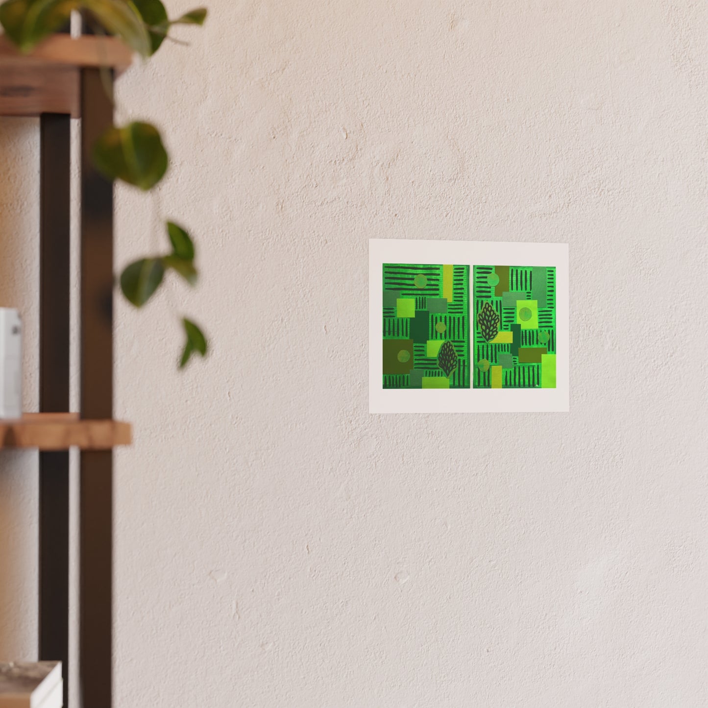 Greenery  - Collage Art Print