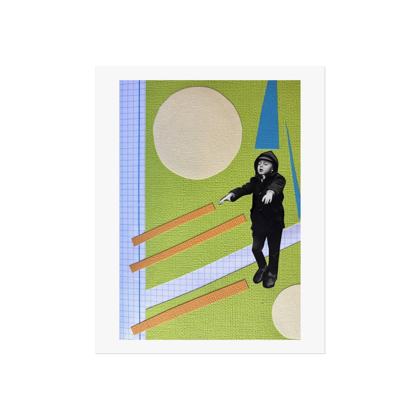 Little Man - Collage Art Print