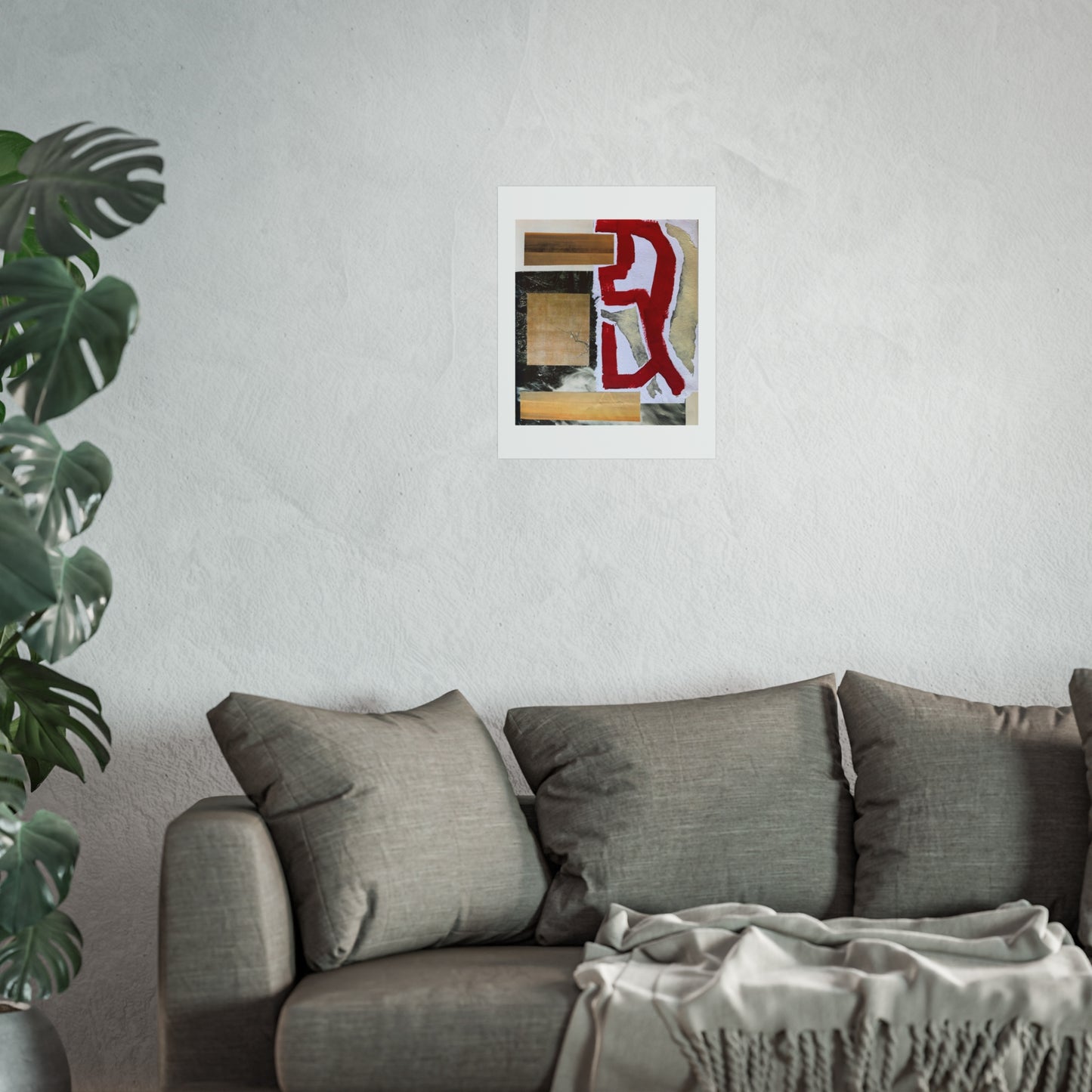 And Then - Mixed Media Collage Art Print
