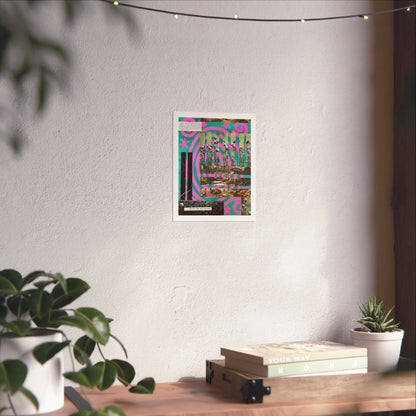 Reptiles - Mixed Media Collage Art Print