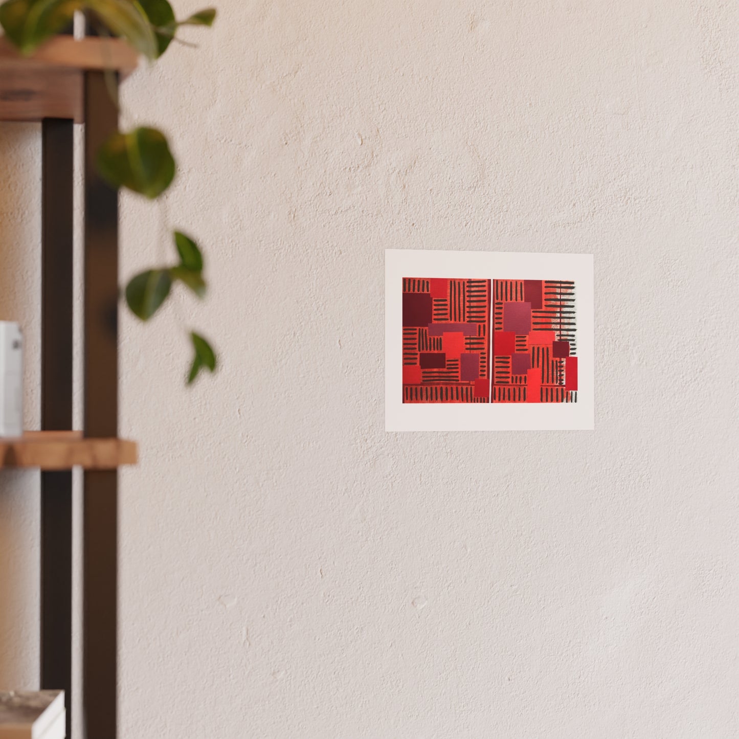 Red Is Moving  - Collage Art Print