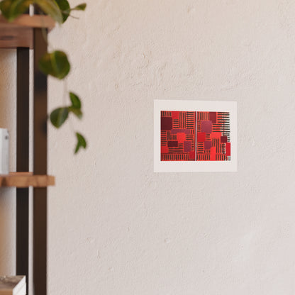 Red Is Moving  - Collage Art Print