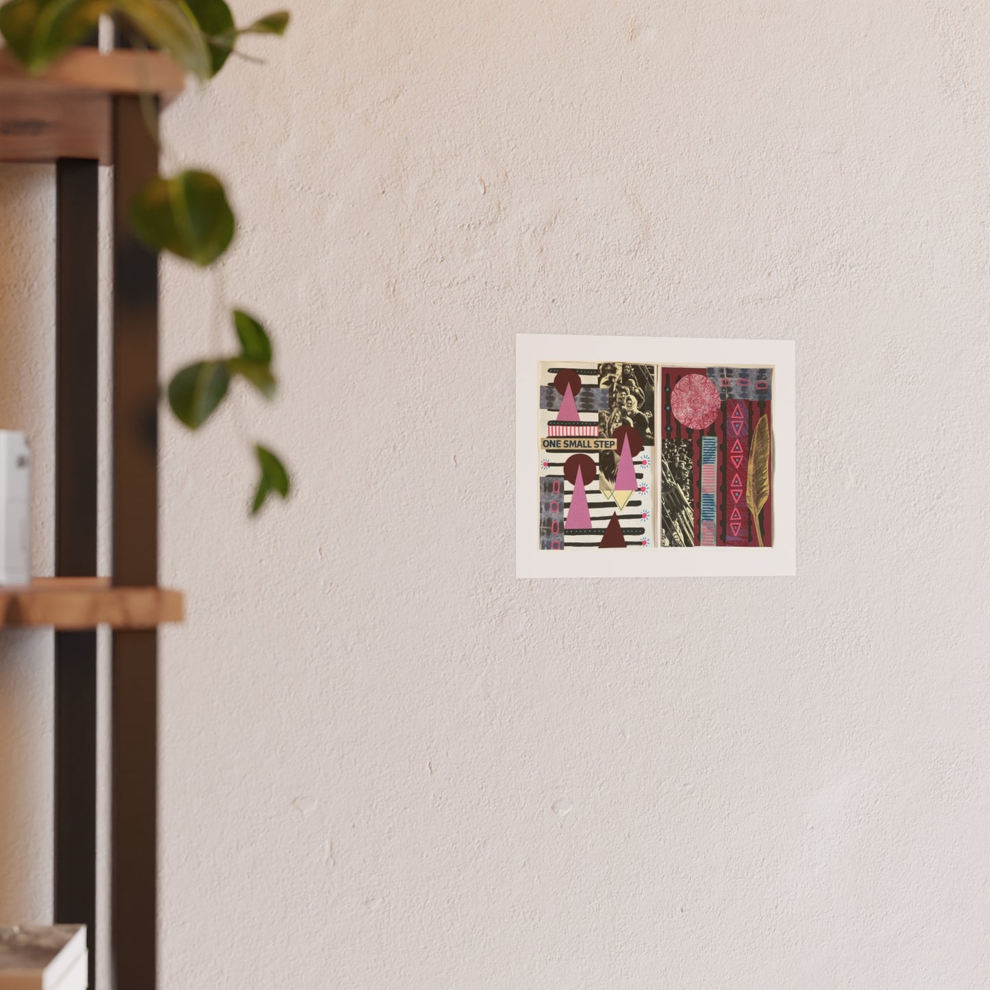 One Small Step - Collage Art Print