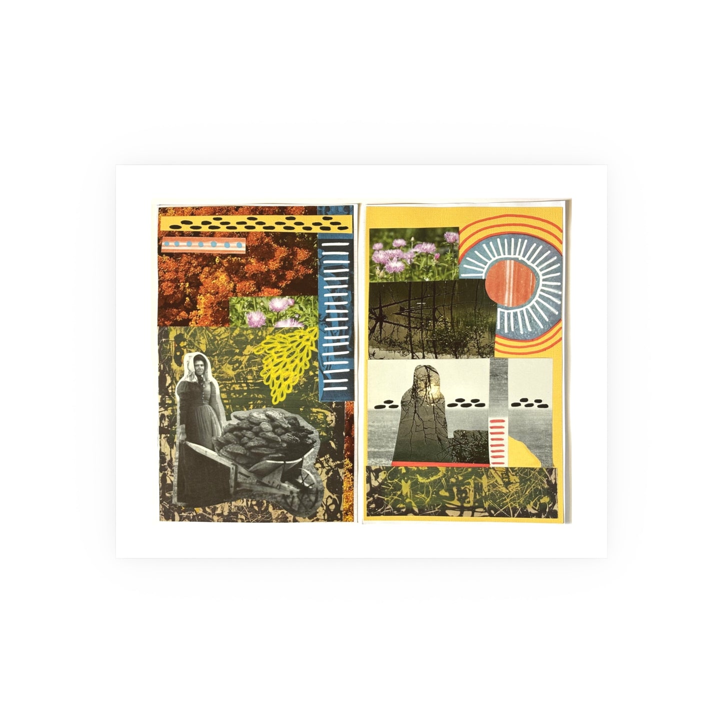 Life's Work or Sentence  - Collage Art Print