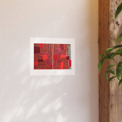 Red Is Moving  - Collage Art Print