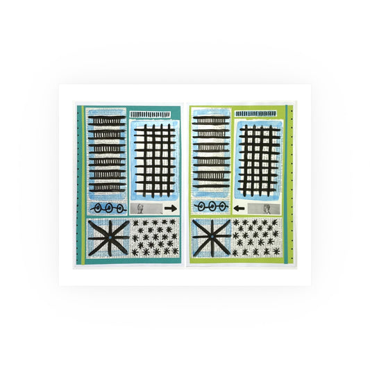 Opposites Attract - Collage Art Print