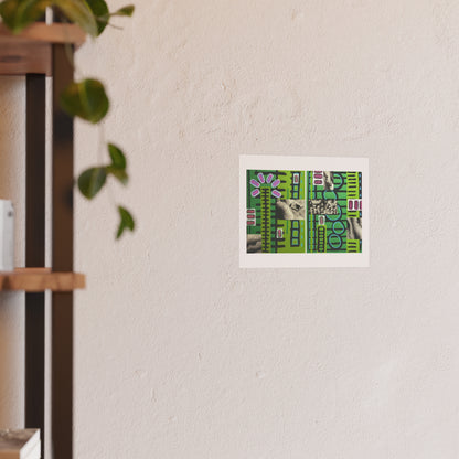 Life with Burning Buildings - Collage Art Print