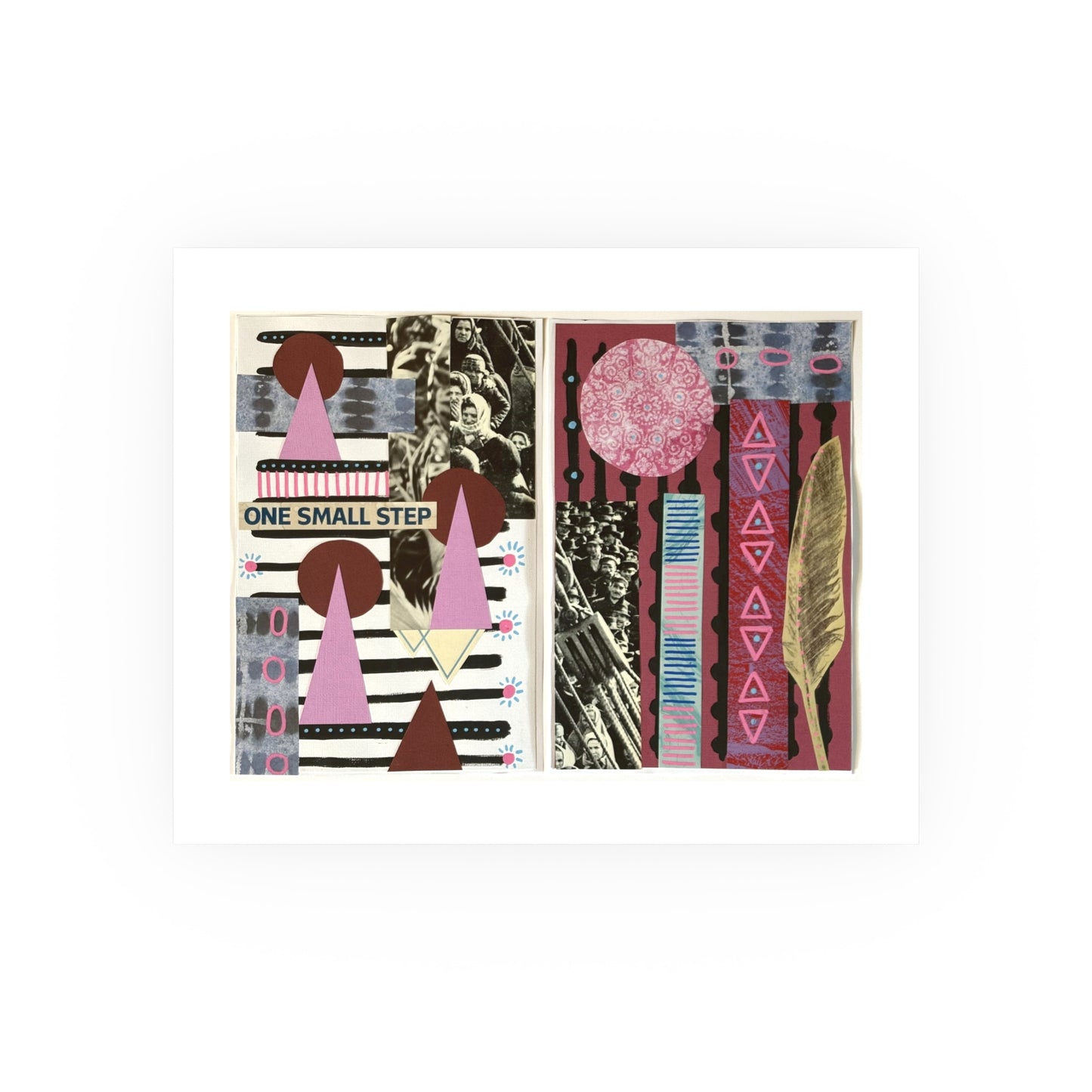 One Small Step - Collage Art Print
