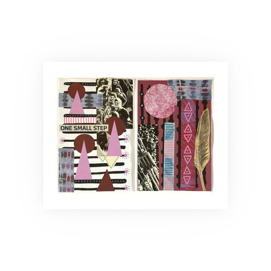 One Small Step - Collage Art Print