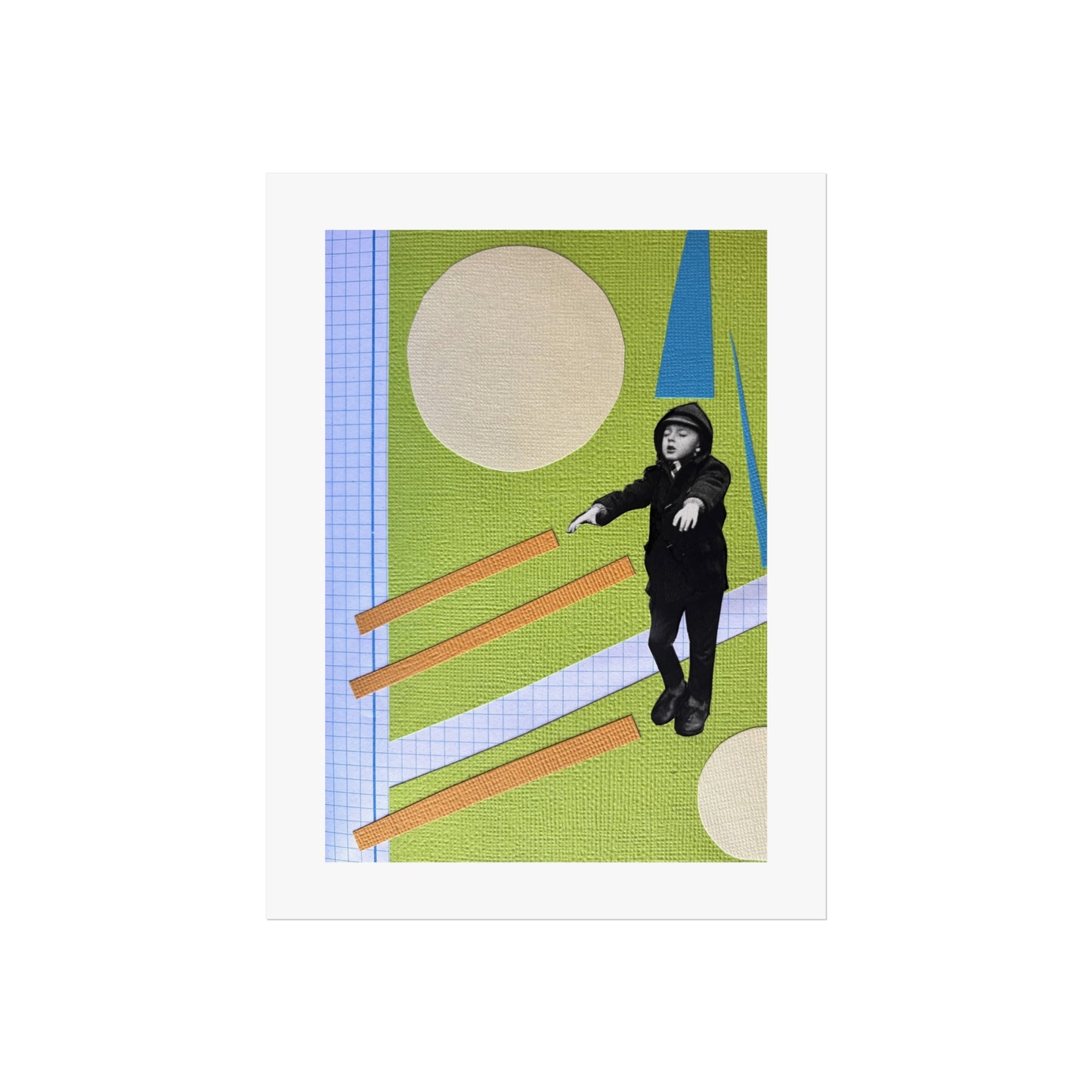 Little Man - Collage Art Print