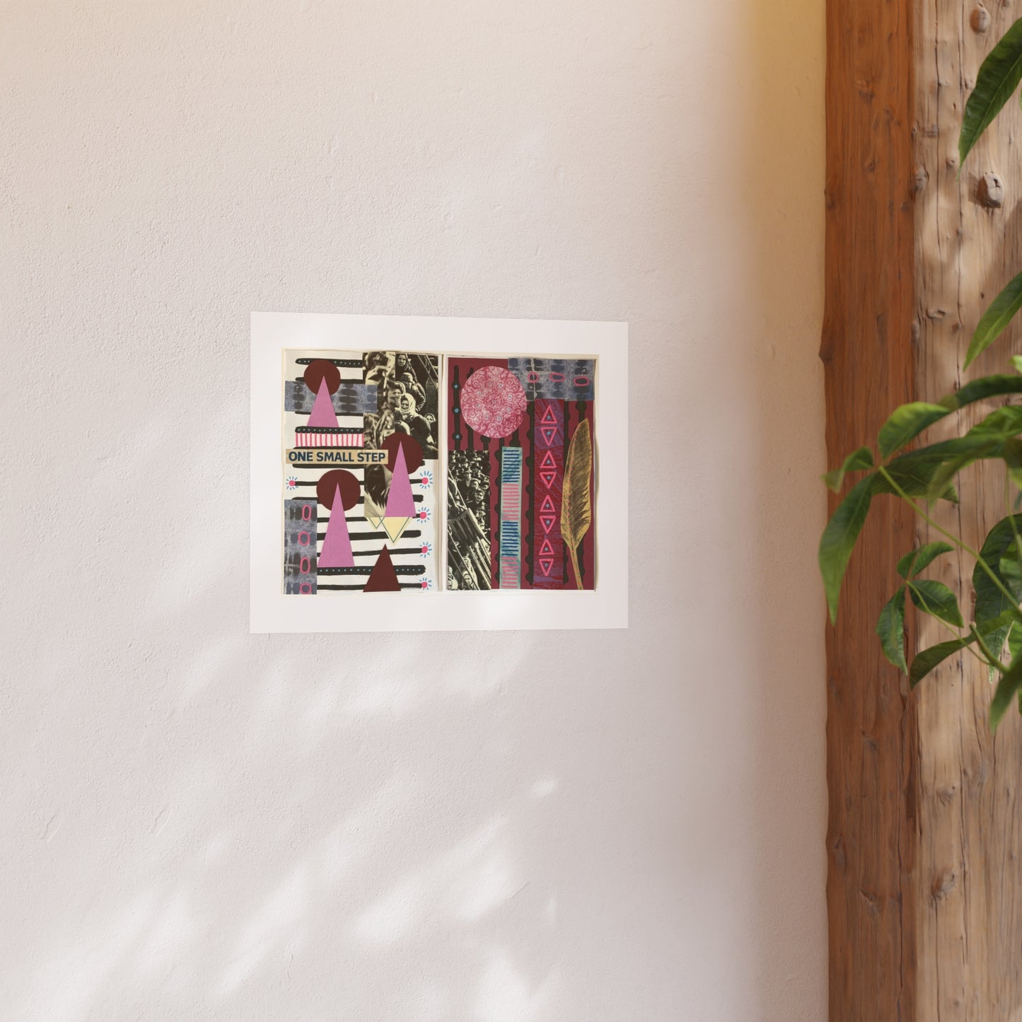 One Small Step - Collage Art Print