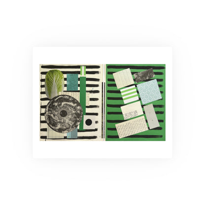 Green Earth - Collage Art Print