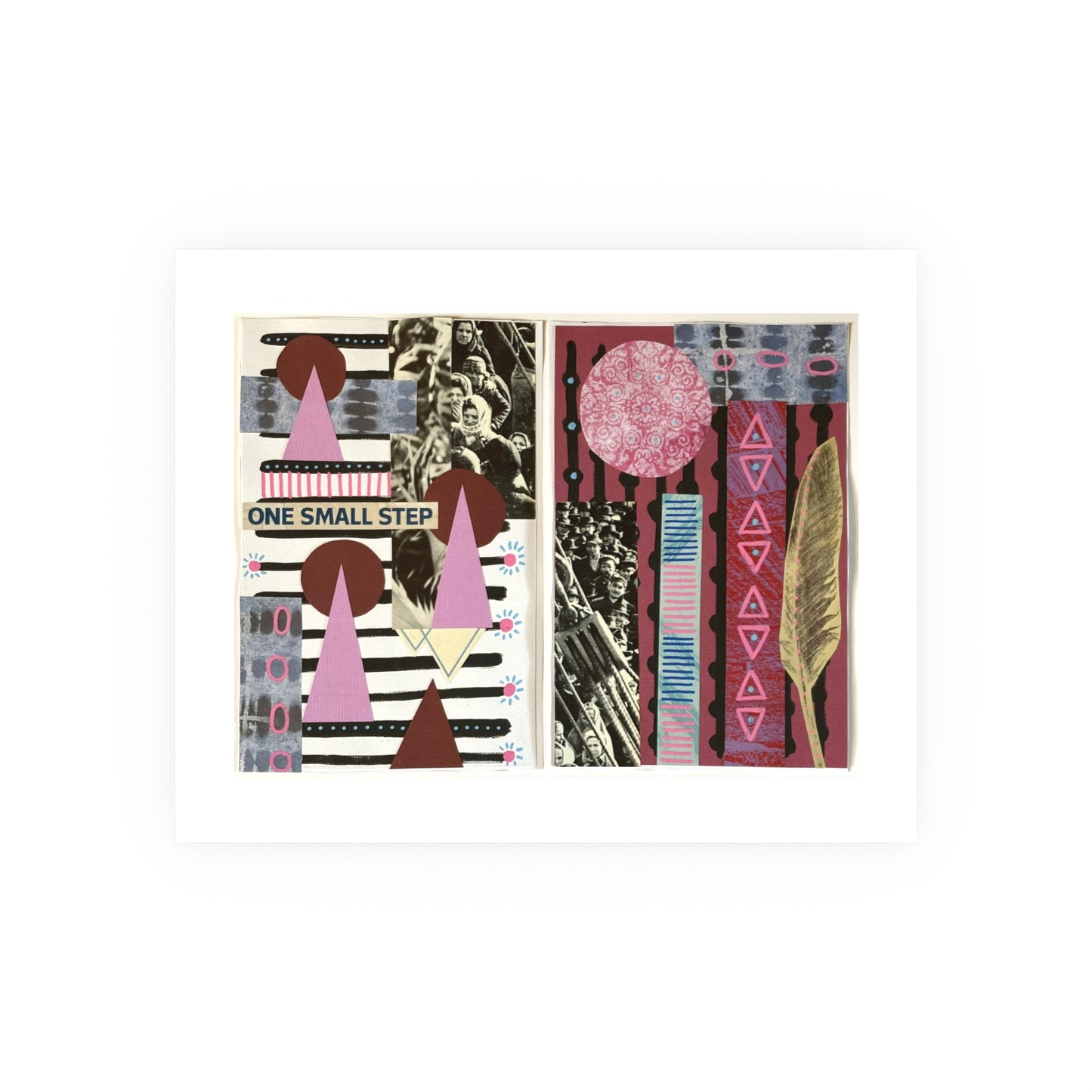 One Small Step - Collage Art Print