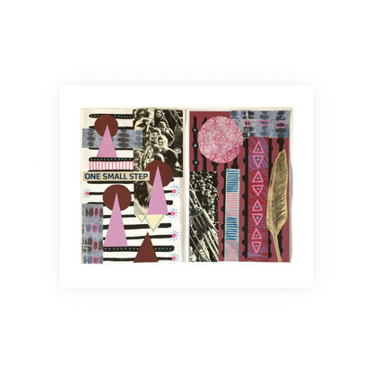 One Small Step - Collage Art Print