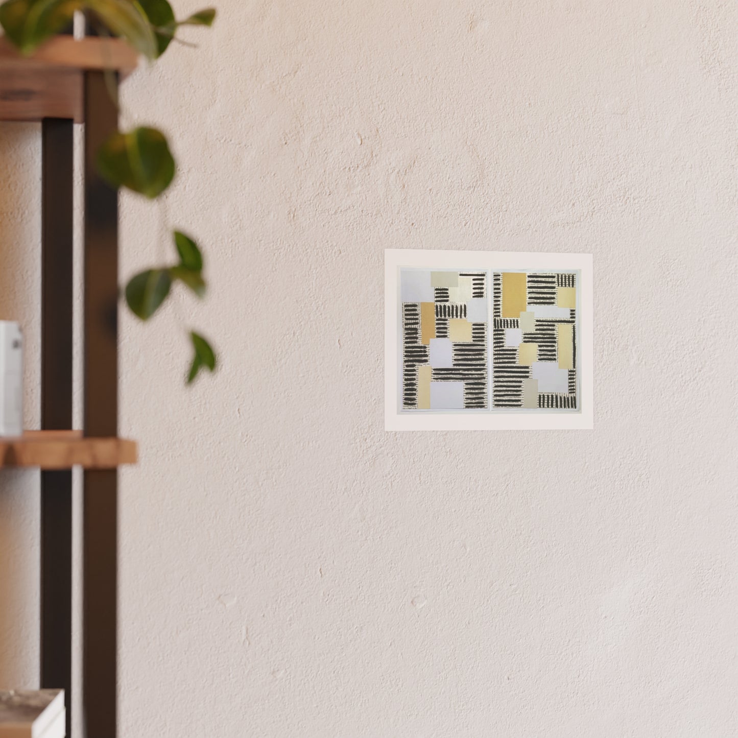 Shades of White - Collage Art Print