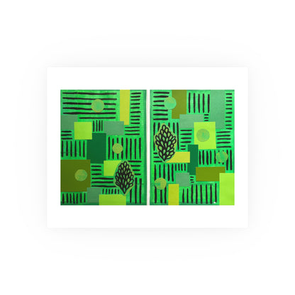 Greenery  - Collage Art Print